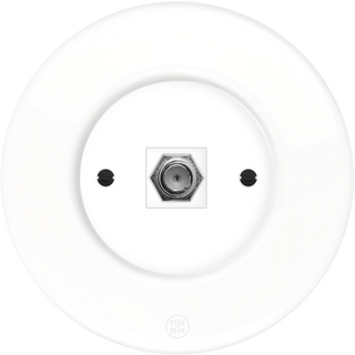 CLASSIC PORCELAIN SAT WHITE SOCKET - DYKE & DEAN