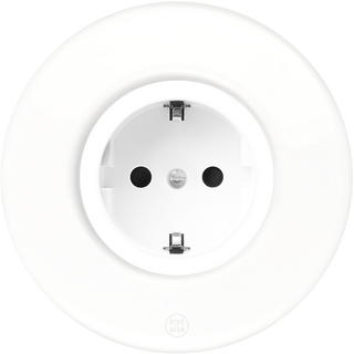 CLASSIC PORCELAIN SCHUKO WHITE SOCKET - DYKE & DEAN