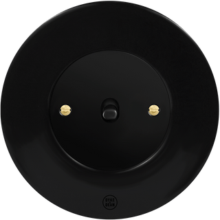 CLASSIC PORCELAIN TOGGLE BLACK SWITCH - DYKE & DEAN