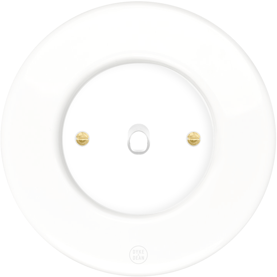 CLASSIC PORCELAIN TOGGLE WHITE SWITCH - DYKE & DEAN