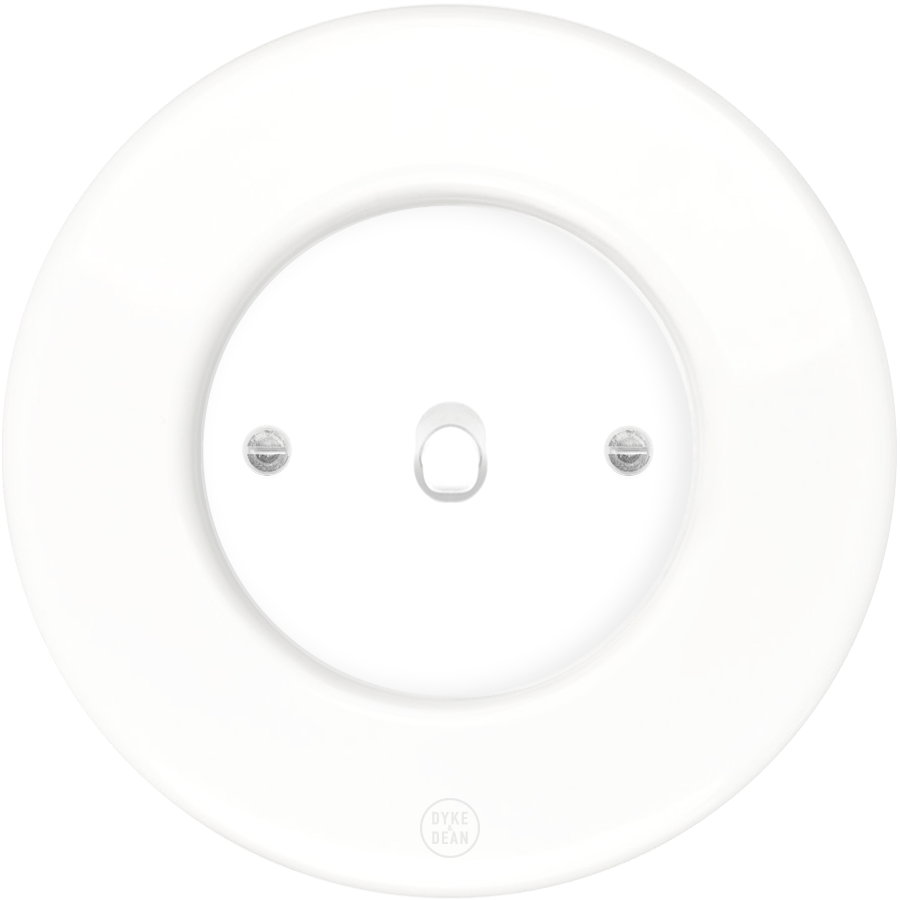 CLASSIC PORCELAIN TOGGLE WHITE SWITCH - DYKE & DEAN