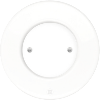 CLASSIC PORCELAIN WALL END PLUG WHITE SOCKET - DYKE & DEAN