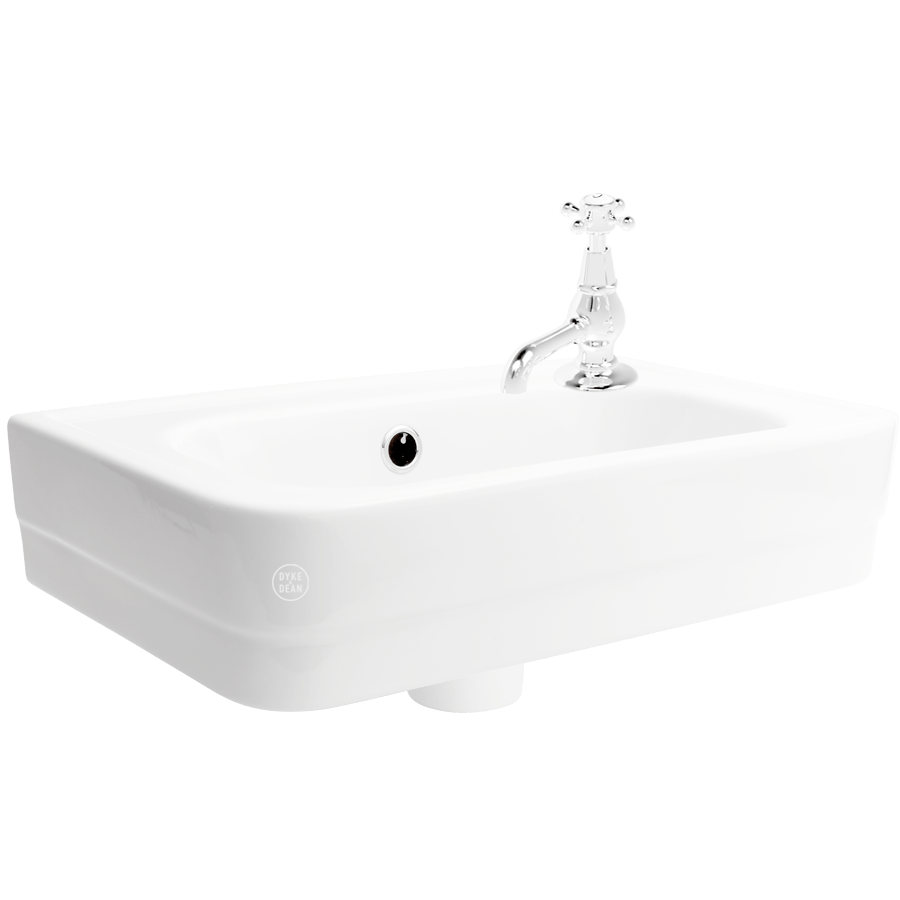 CLOAKROOM WALL HUNG CERAMIC SINK - DYKE & DEAN