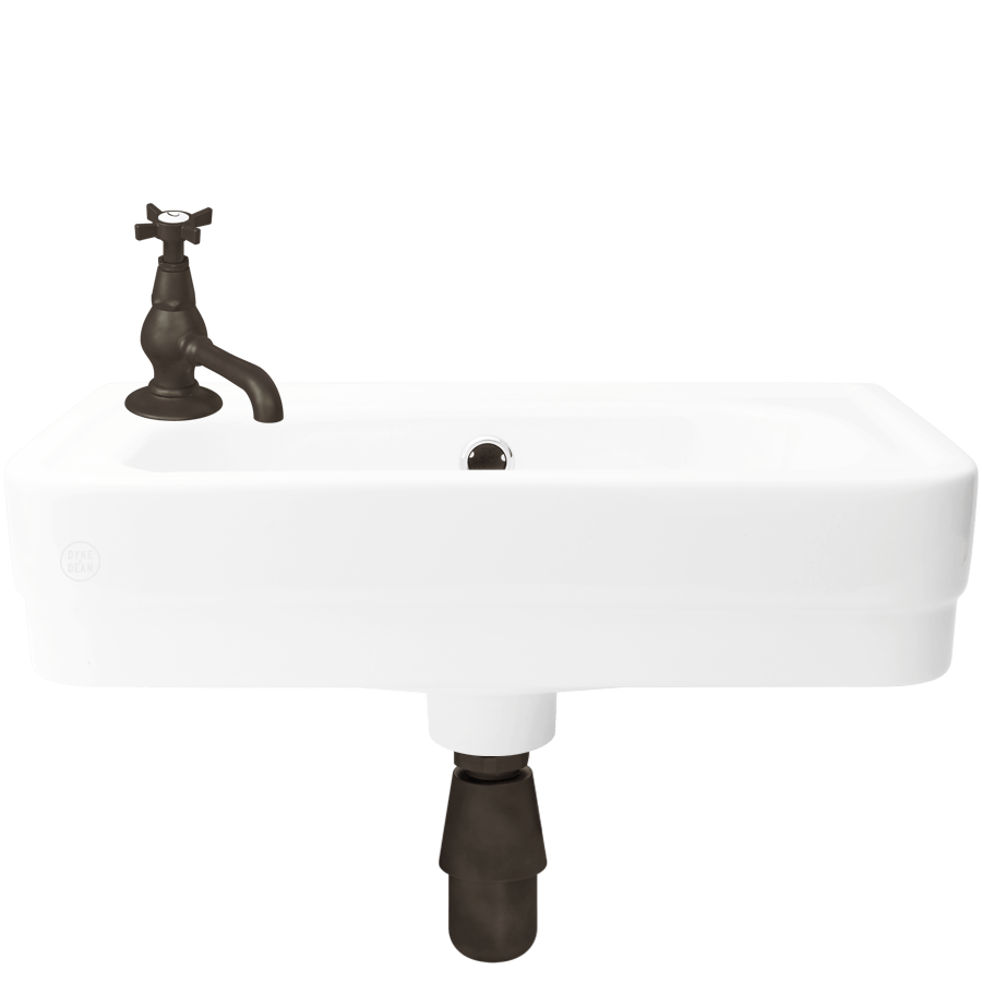 CLOAKROOM WALL HUNG CERAMIC SINK - DYKE & DEAN