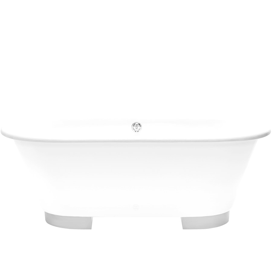 COLETTE ENAMEL CAST IRON BATHTUB WHITE - DYKE & DEAN