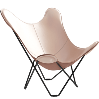 CUERO BUTTERFLY CHAIR BLACK FRAME - DYKE & DEAN