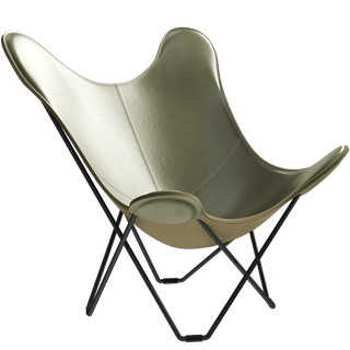 CUERO BUTTERFLY CHAIR BLACK FRAME - DYKE & DEAN