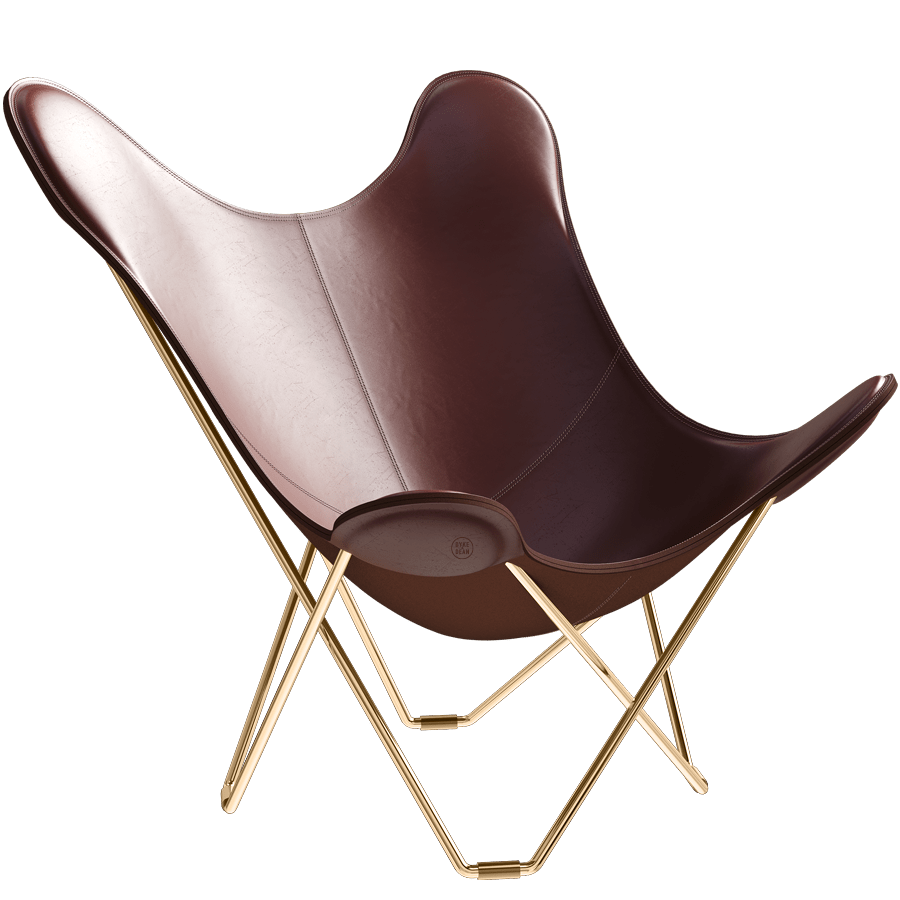 CUERO BUTTERFLY CHAIR GOLD FRAME - DYKE & DEAN