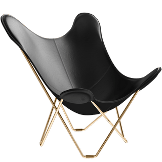 CUERO BUTTERFLY CHAIR GOLD FRAME - DYKE & DEAN