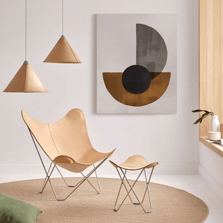 CUERO BUTTERFLY CHAIR GOLD FRAME - DYKE & DEAN