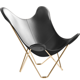 CUERO BUTTERFLY CHAIR GOLD FRAME - DYKE & DEAN