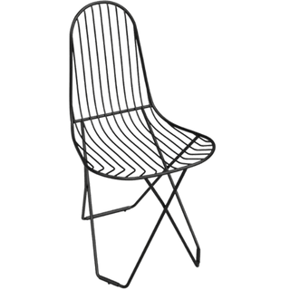 CUERO CACTUS OUTDOOR DINING CHAIR BLACK - DYKE & DEAN