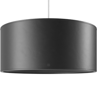 CUERO DRUM LEATHER PENDANT LIGHT BLACK - DYKE & DEAN