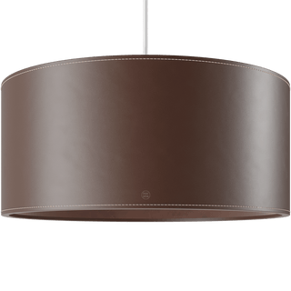 CUERO DRUM LEATHER PENDANT LIGHT CHOCOLATE - DYKE & DEAN