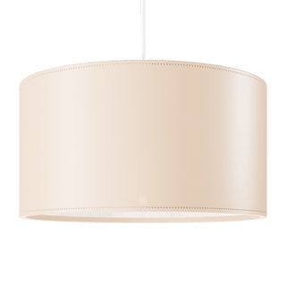 CUERO DRUM LEATHER PENDANT LIGHT CRUDE - DYKE & DEAN