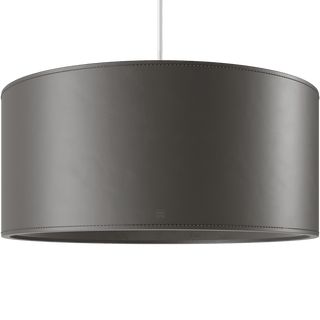 CUERO DRUM LEATHER PENDANT LIGHT GRAPHITE - DYKE & DEAN