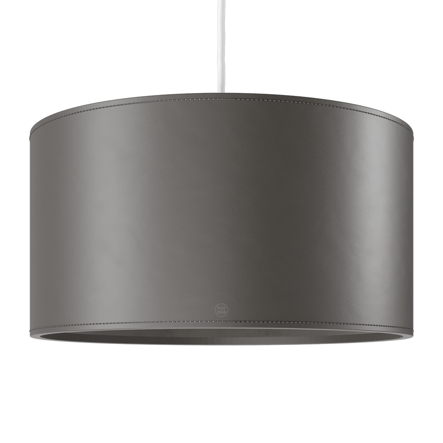 CUERO DRUM LEATHER PENDANT LIGHT GRAPHITE - DYKE & DEAN