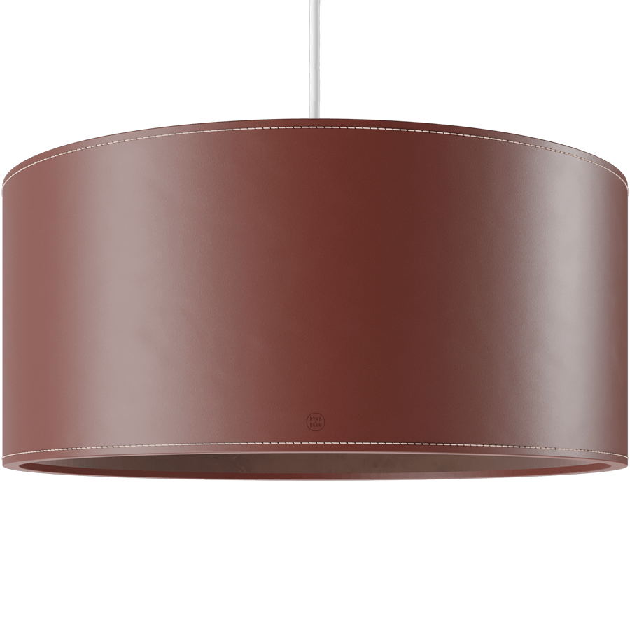 CUERO DRUM LEATHER PENDANT LIGHT OAK - DYKE & DEAN