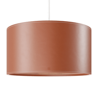 CUERO DRUM LEATHER PENDANT LIGHT POLO - DYKE & DEAN