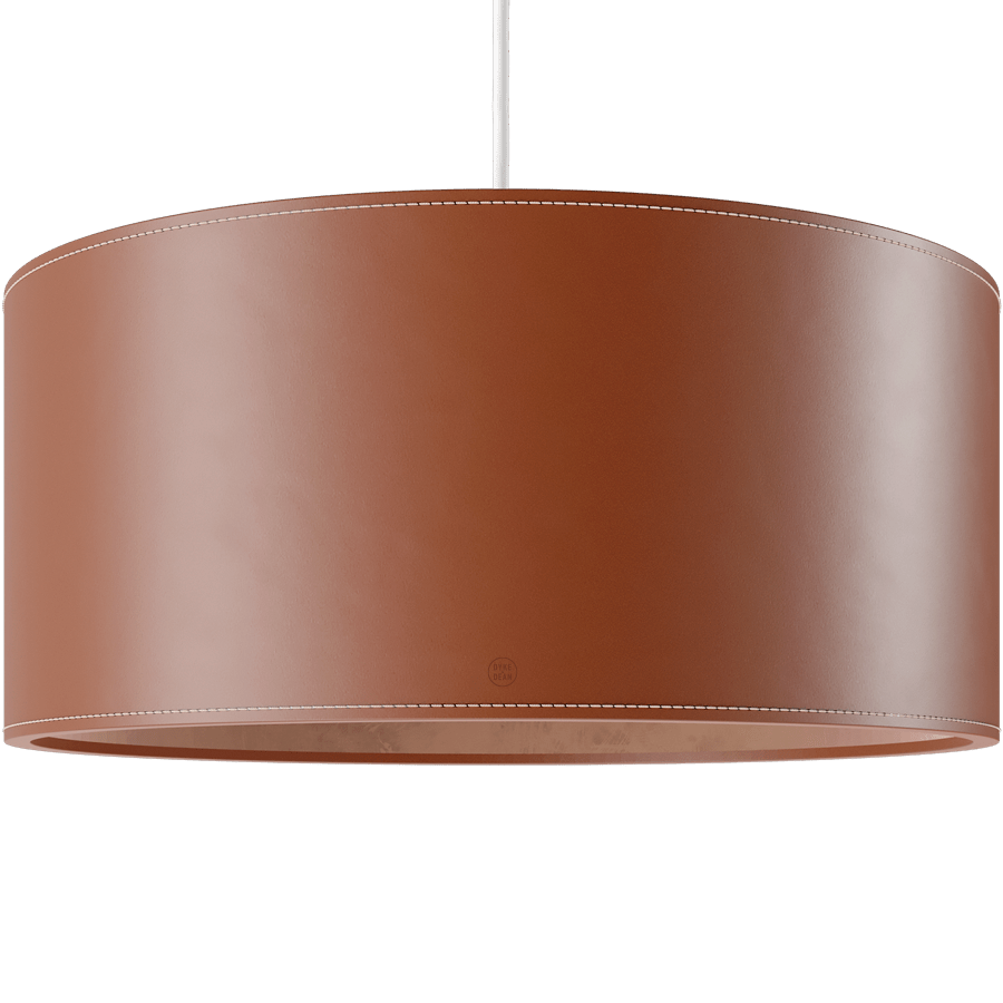 CUERO DRUM LEATHER PENDANT LIGHT POLO - DYKE & DEAN