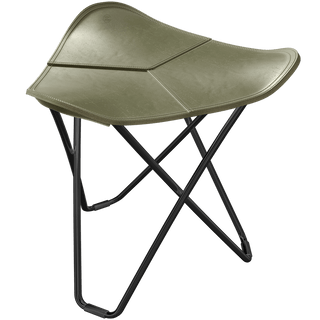 CUERO FLYING GOOSE STOOL BLACK FRAME - DYKE & DEAN