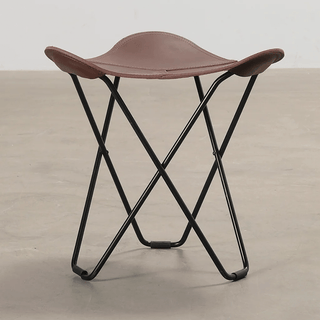 CUERO FLYING GOOSE STOOL BLACK FRAME - DYKE & DEAN