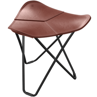 CUERO FLYING GOOSE STOOL BLACK FRAME - DYKE & DEAN