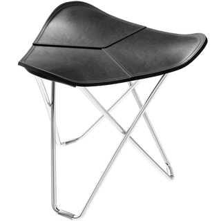 CUERO FLYING GOOSE STOOL CHROME FRAME - DYKE & DEAN