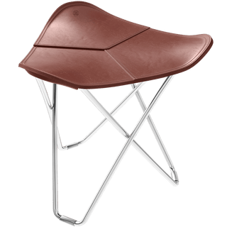 CUERO FLYING GOOSE STOOL CHROME FRAME - DYKE & DEAN