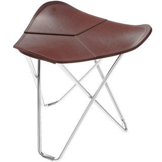 CUERO FLYING GOOSE STOOL CHROME FRAME - DYKE & DEAN