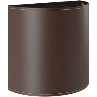 CUERO LEATHER E27 WALL LIGHT LARGE CHOCOLATE - DYKE & DEAN