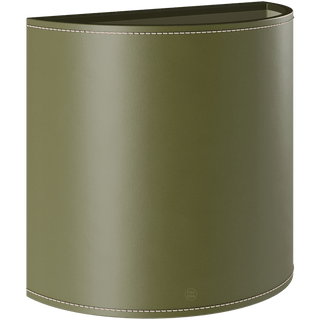 CUERO LEATHER E27 WALL LIGHT LARGE GREEN - DYKE & DEAN