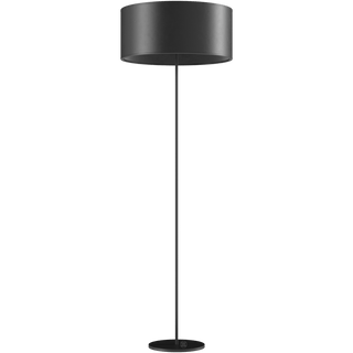 CUERO LEATHER FLOOR LAMP BLACK - DYKE & DEAN