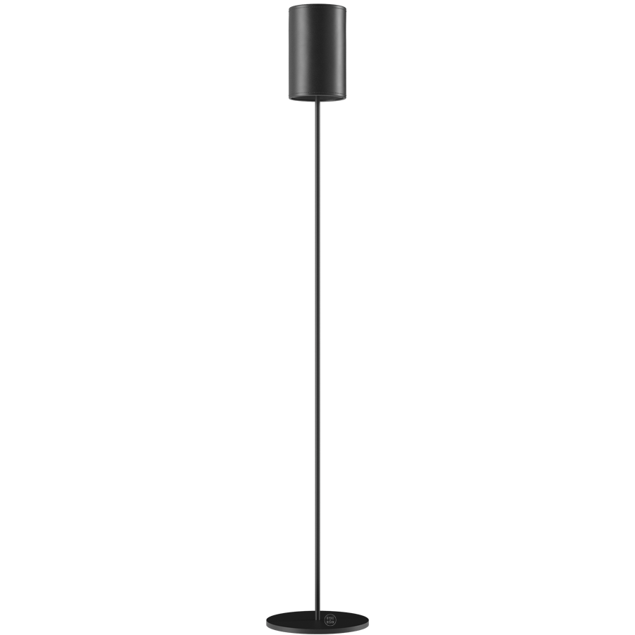 CUERO LEATHER FLOOR LAMP BLACK - DYKE & DEAN