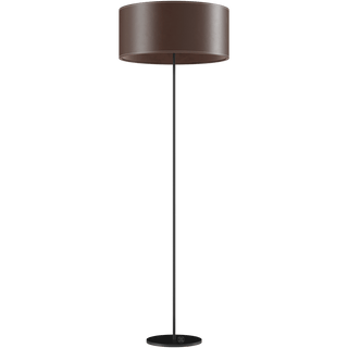 CUERO LEATHER FLOOR LAMP CHOCOLATE - DYKE & DEAN