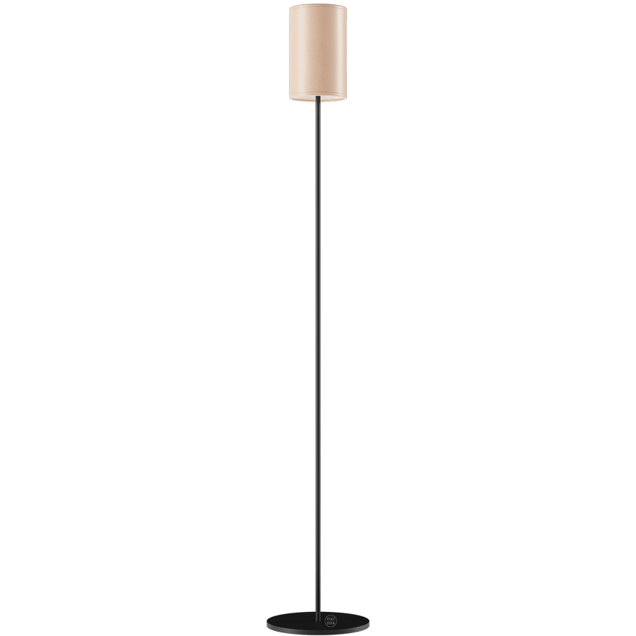 CUERO LEATHER FLOOR LAMP CRUDE - DYKE & DEAN