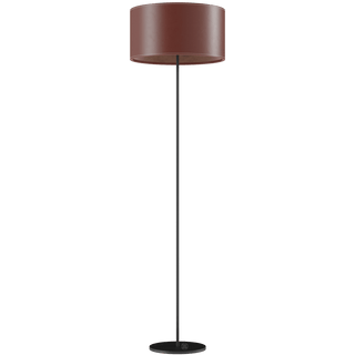 CUERO LEATHER FLOOR LAMP OAK - DYKE & DEAN