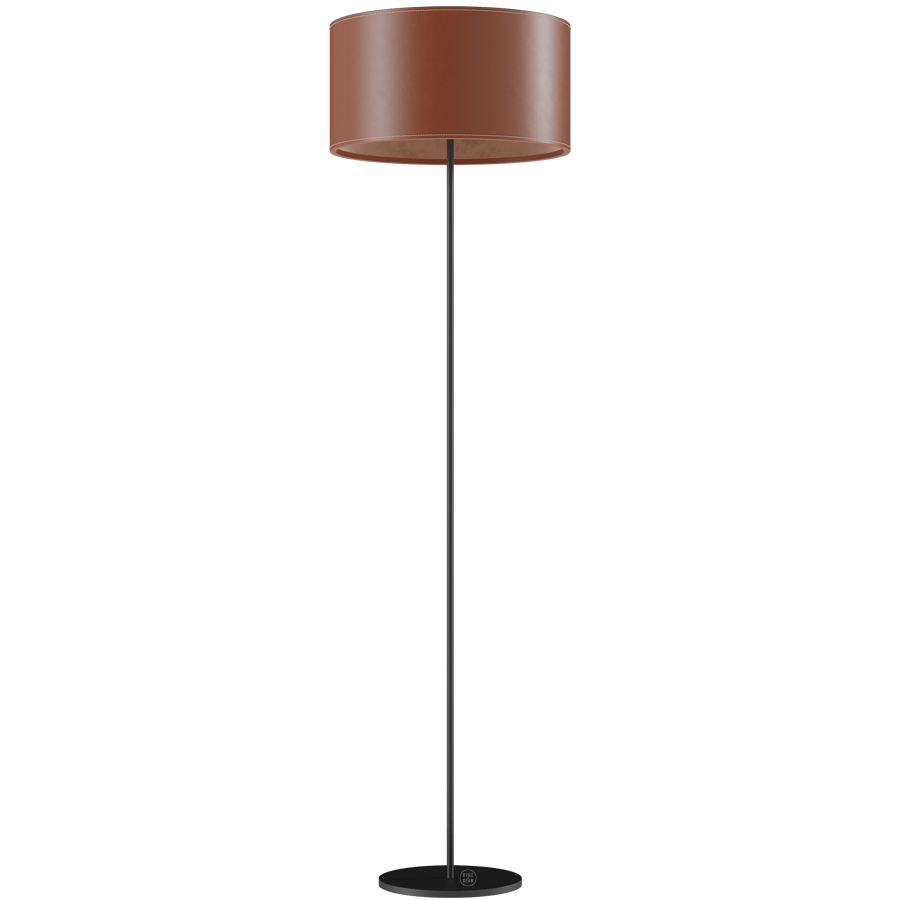 CUERO LEATHER FLOOR LAMP POLO - DYKE & DEAN