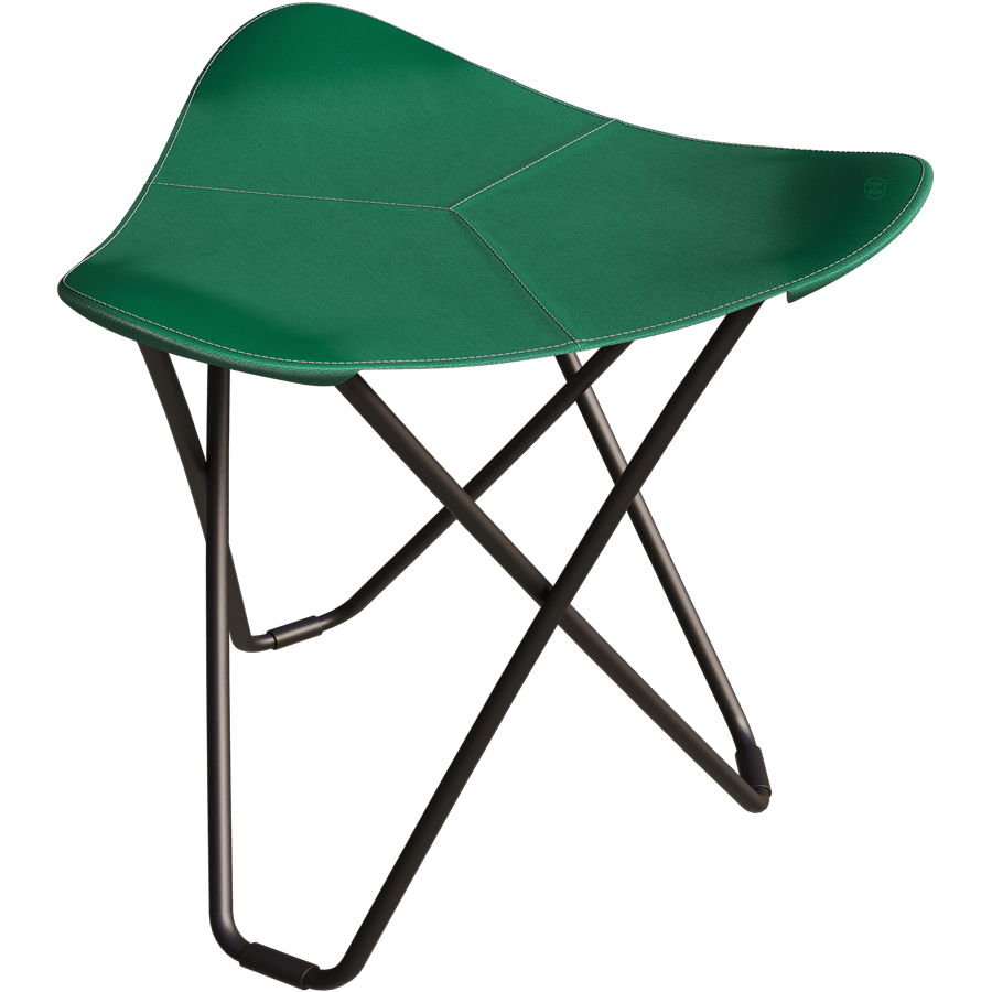 CUERO SUNSHINE FLYING GOOSE OUTDOOR STOOL BLACK FRAME - DYKE & DEAN