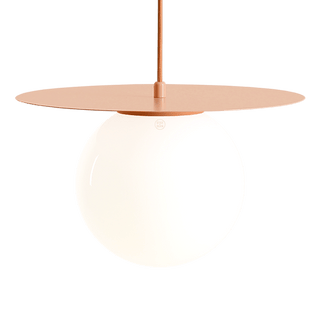 DISC GLOBE HANGING PENDANT LIGHT CORAL MEDIUM - DYKE & DEAN