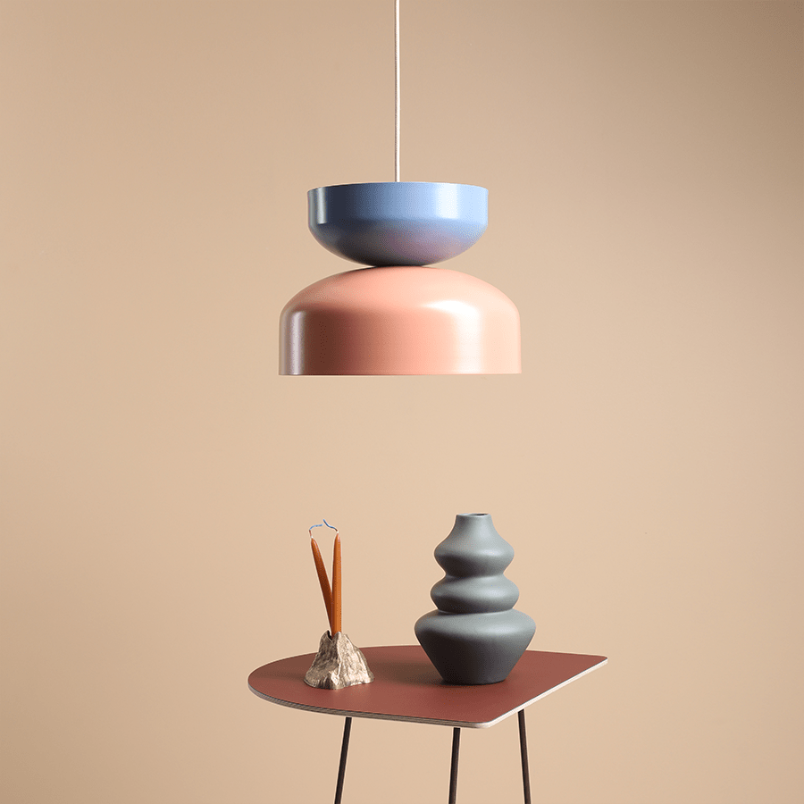 DOME PENDANT DISC LIGHT BLUE CORAL - DYKE & DEAN