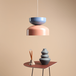 DOME PENDANT DISC LIGHT BLUE CORAL - DYKE & DEAN