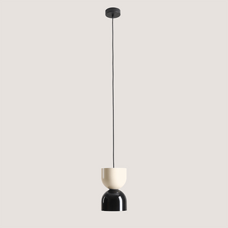 DOME PENDANT DISC LIGHT CREAM BLACK - DYKE & DEAN