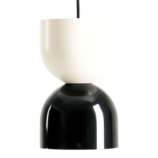 DOME PENDANT DISC LIGHT CREAM BLACK - DYKE & DEAN