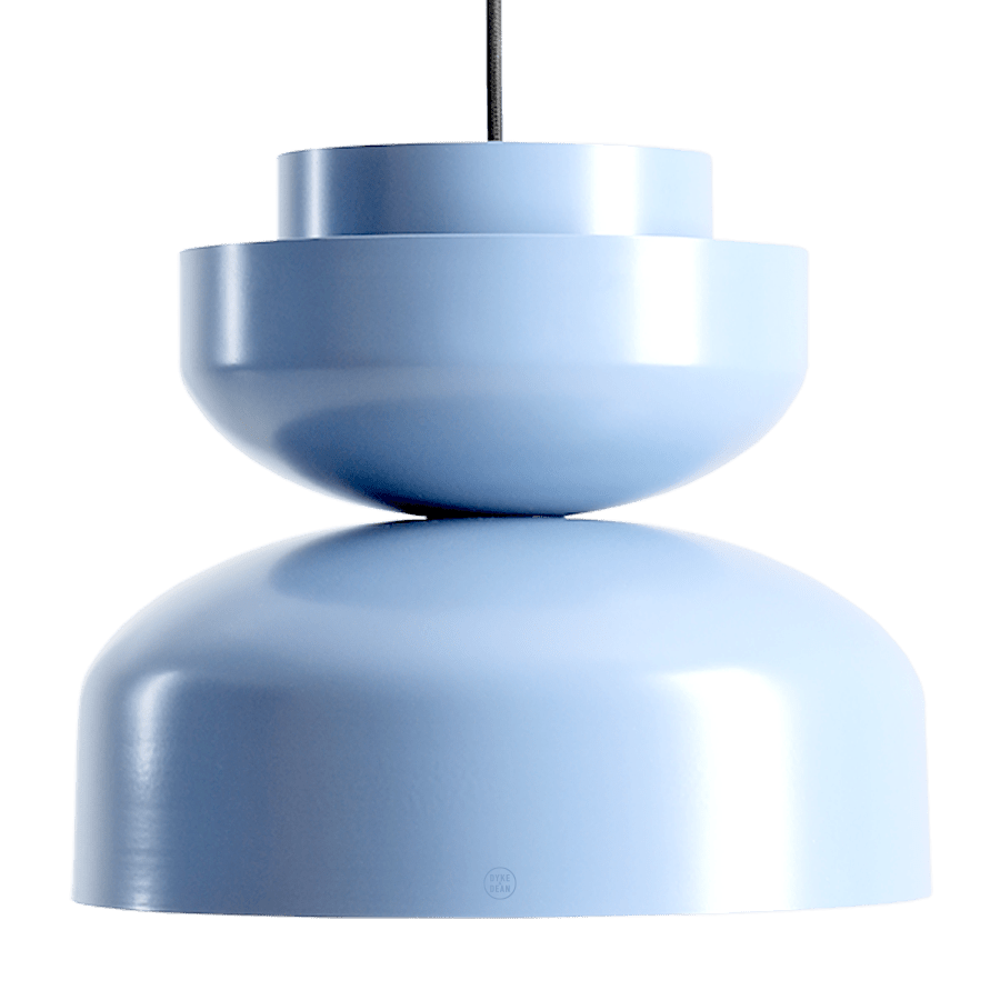 DOME PENDANT DISC LIGHT DUSTY BLUE - DYKE & DEAN