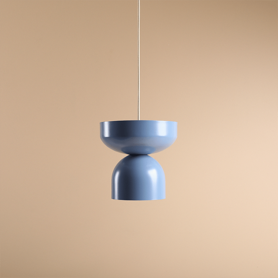 DOME PENDANT DISC LIGHT DUSTY BLUE - DYKE & DEAN