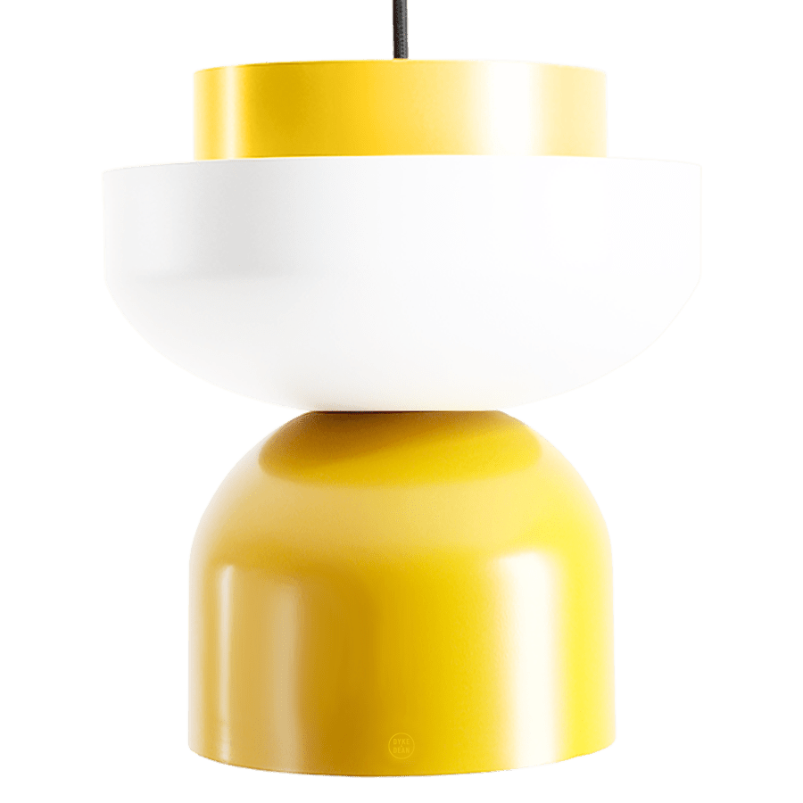 DOME PENDANT DISC LIGHT YELLOW CREAM - DYKE & DEAN