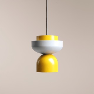 DOME PENDANT DISC LIGHT YELLOW CREAM - DYKE & DEAN