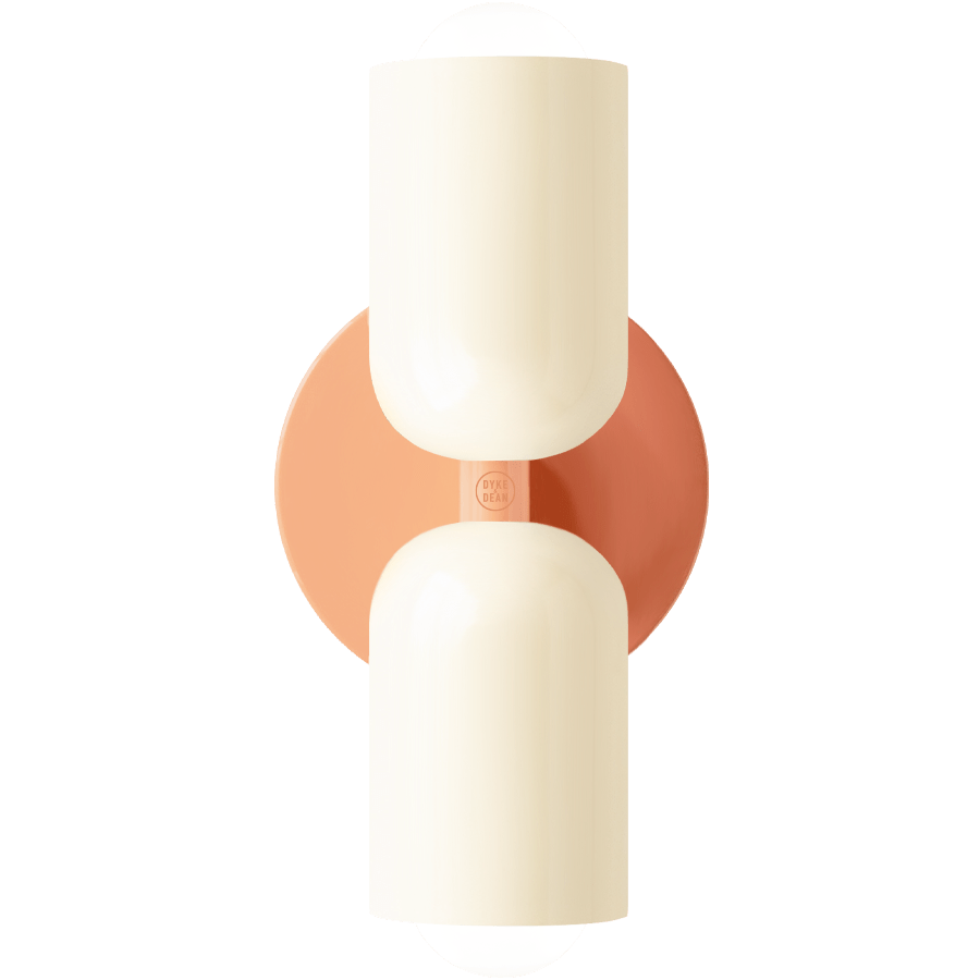 DOUBLE SCONCE CORAL CREAM - DYKE & DEAN