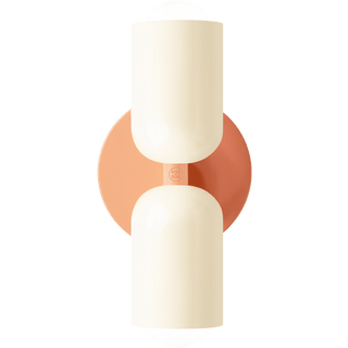 DOUBLE SCONCE CORAL CREAM - DYKE & DEAN